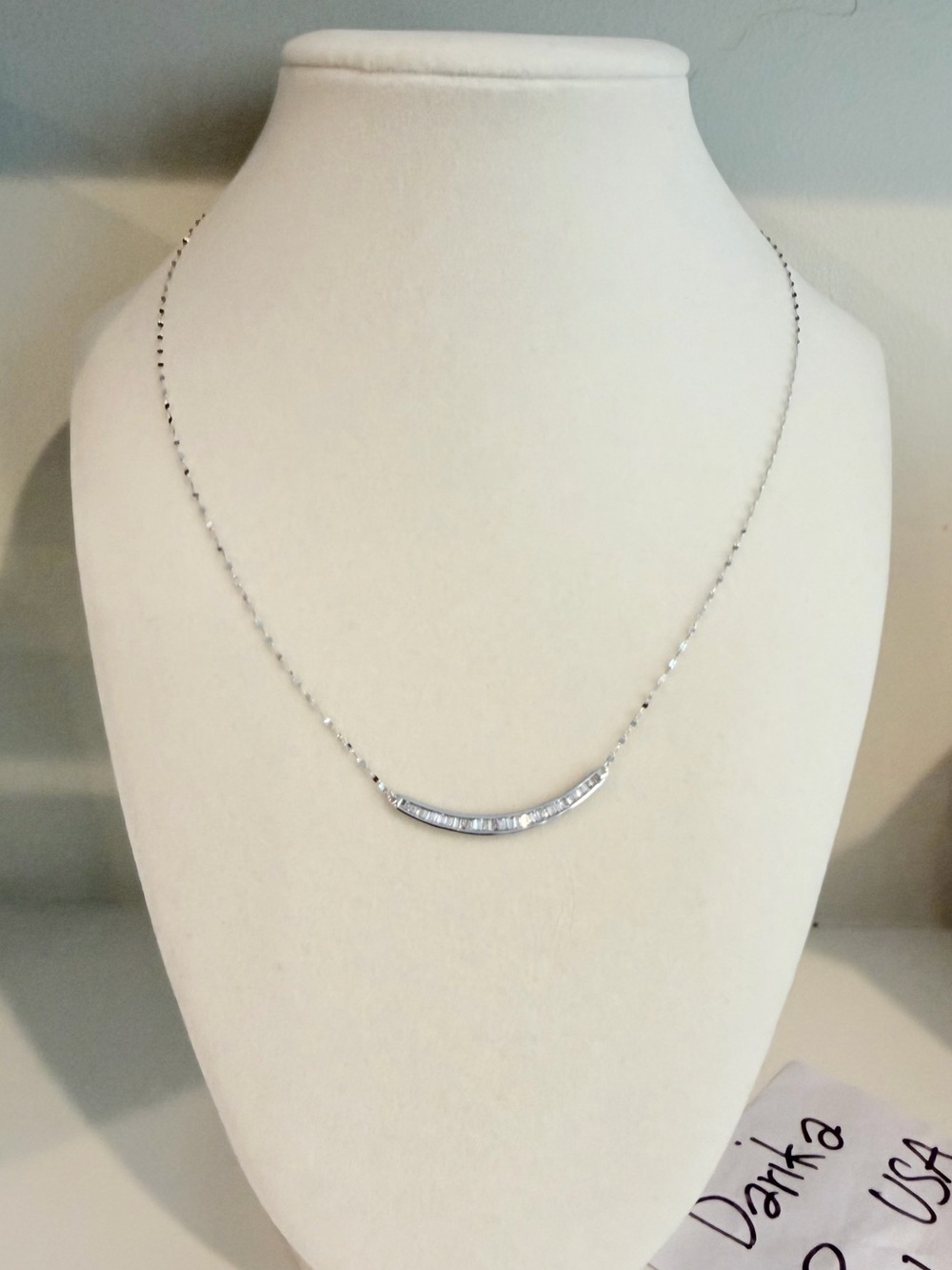 Natural Diamonds necklace BV cut and diamond cut style chain